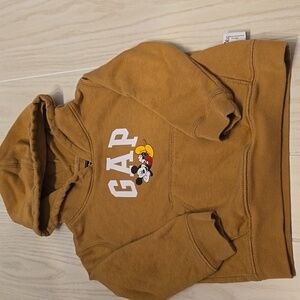 Disney GAP Kids Tan Hoodie with Mickey Mouse Kids 2T -A006